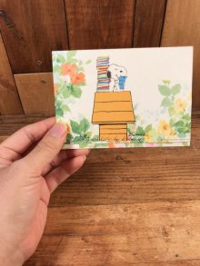 他の写真1: Hallmark Peanuts Snoopy “Reading” Greeting Card　スヌーピー　ビンテージ　グリーティングカード　70〜80年代