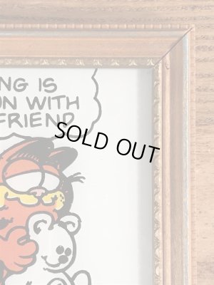 70〜80年代頃のガーフィールドのヴィンテージガラスアート