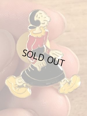 80年代頃のポパイのオリーブのビンテージピンバッジ