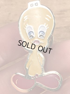 80年代〜頃のルーニーテューンズのトゥイーティーのビンテージピンバッジ