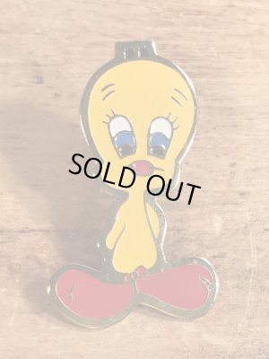 80年代〜頃のルーニーテューンズのトゥイーティーのビンテージピンバッジ