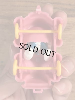 オープンカーに乗ったスマーフェットのヴィンテージPVCフィギュア