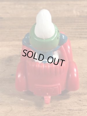 オープンカーに乗ったスーパースマーフのヴィンテージPVCフィギュア