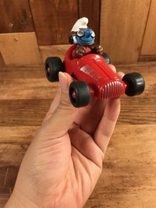 他の写真3: Schleich Super Smurf “Racing Car” PVC Figure　スマーフ　ビンテージ　PVCフィギュア　スーパースマーフ　90年代