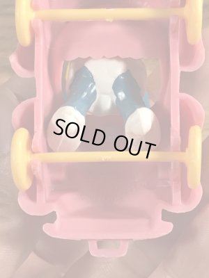 オープンカーに乗ったスマーフェットのヴィンテージPVCフィギュア