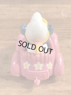 オープンカーに乗ったスマーフェットのヴィンテージPVCフィギュア