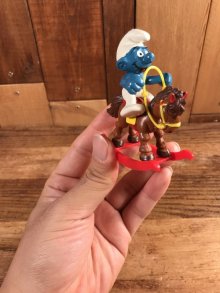 他の写真3: Schleich Super Smurf “Rocking Horse” PVC Figure　スマーフ　ビンテージ　PVCフィギュア　スーパースマーフ　80年代