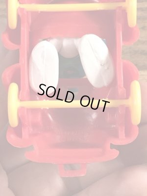 オープンカーに乗ったスーパースマーフのヴィンテージPVCフィギュア