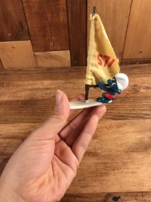 他の写真3: Schleich Super Smurf “Sailing Boat” PVC Figure　スマーフ　ビンテージ　PVCフィギュア　スーパースマーフ　80年代