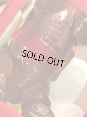 ロッキングホースに乗ったスーパースマーフのヴィンテージPVCフィギュア