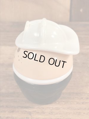 80年代頃のリトルタイクスの白のヘルメットの消防士のヴィンテージトドルトッツ