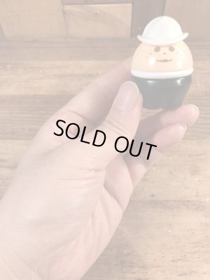 80年代頃のリトルタイクスの白のヘルメットの消防士のヴィンテージトドルトッツ