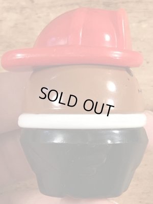 80年代頃のリトルタイクスの黒人の消防士のヴィンテージトドルトッツ