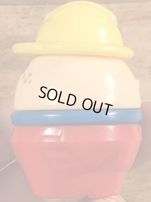 赤ボトムの作業員のリトルタイクスのトドルトッツのヴィンテージトイ