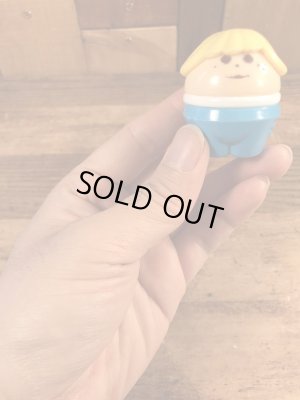 80年代頃のリトルタイクスのおかっぱの水色ボトムの女の子のヴィンテージトドルトッツ