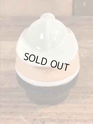 80年代頃のリトルタイクスの白のヘルメットの消防士のヴィンテージトドルトッツ