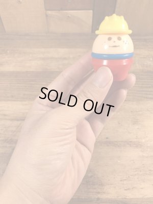 赤ボトムの作業員のリトルタイクスのトドルトッツのヴィンテージトイ