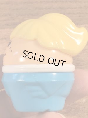 80年代頃のリトルタイクスのポニーテールの女の子のヴィンテージトドルトッツ