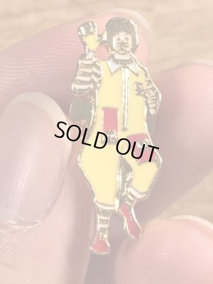 80年代頃のマクドナルドのロナルドのヴィンテージのピンズ