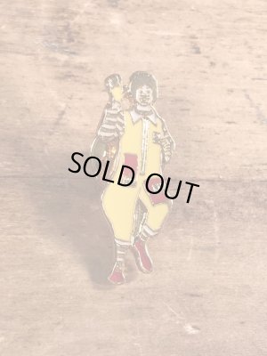 80年代頃のマクドナルドのロナルドのビンテージピンバッジ