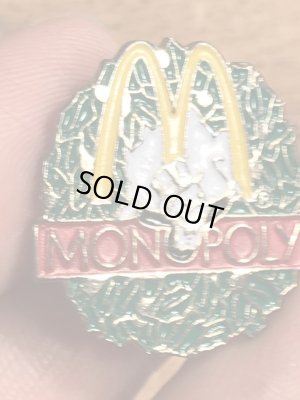 90年代頃のマクドナルドのモノポリーのヴィンテージピンズ