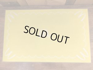 80年代頃のマクドナルドのビニール製のヴィンテージプレースマット