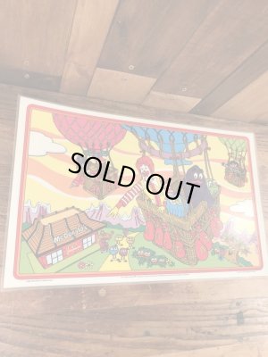 80年代頃のマクドナルドのビニール製のビンテージランチョンマット