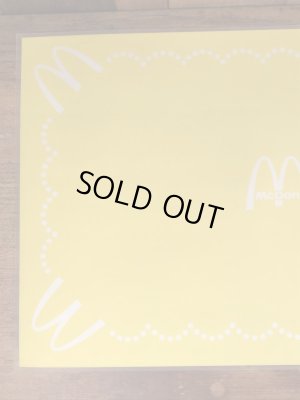 80年代頃のマクドナルドのビニール製のヴィンテージプレースマット