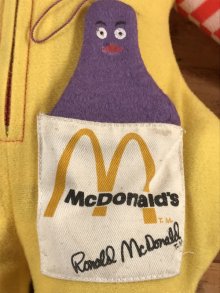 他の写真1: Hasbro Ronald McDonald Clown Plush Doll　マクドナルド　ビンテージ　プラッシュドール　笛吹ロナルド　70年代