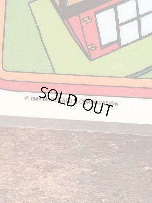 80年代頃のマクドナルドのビニール製のビンテージランチョンマット