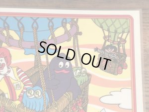 80年代頃のマクドナルドのビニール製のヴィンテージプレースマット