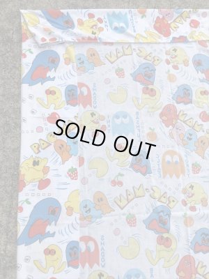 80年代頃のパックマンのヴィンテージベッドシーツ