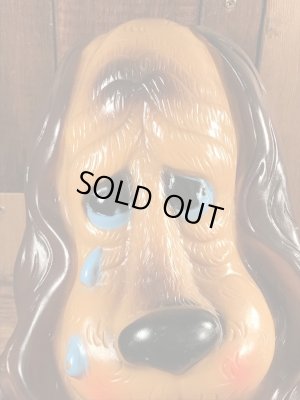 70年代頃のサッドアイの犬のビンテージコインバンク