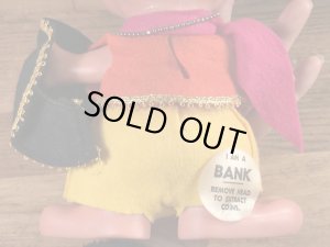 70年代頃のROYALTY Industries社製のロイデスマウスのヴィンテージ貯金箱