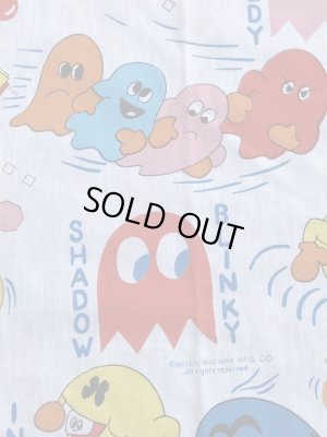 80年代頃のパックマンのヴィンテージベッドシーツ