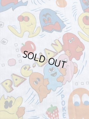 80年代頃のパックマンのヴィンテージベッドシーツ