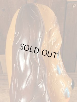 70年代頃のサッドアイの犬のビンテージコインバンク