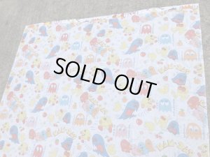 80年代頃のパックマンのビンテージフラットシーツ