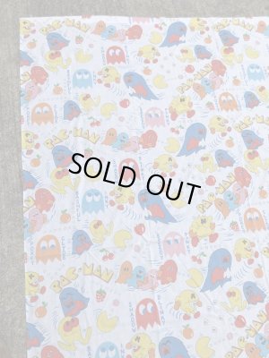 80年代頃のパックマンのビンテージフラットシーツ