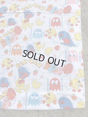 80年代頃のパックマンのヴィンテージベッドシーツ