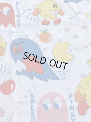 80年代頃のパックマンのビンテージフラットシーツ