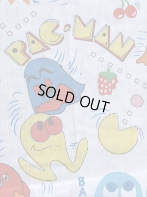 80年代頃のパックマンのビンテージボックスシーツ