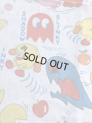 80年代頃のパックマンのヴィンテージベッドシーツ