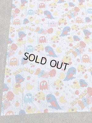 80年代頃のパックマンのビンテージフラットシーツ