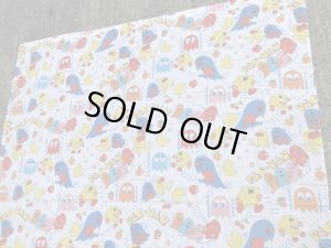 80年代頃のパックマンのビンテージフラットシーツ