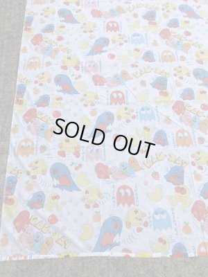 80年代頃のパックマンのビンテージフラットシーツ