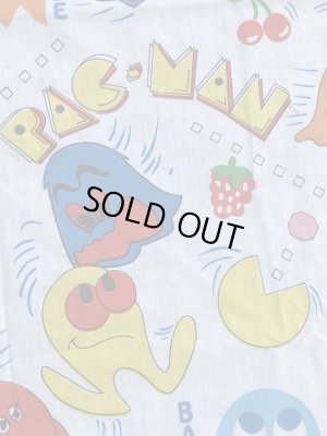 80年代頃のパックマンのビンテージフラットシーツ