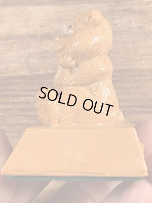 70年代頃のWallace Berrie社製の動物のヴィンテージメッセージドール