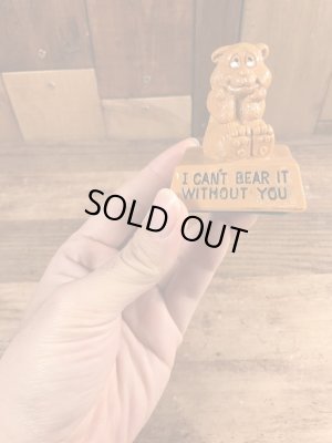 70年代頃のWallace Berrie社製の動物のヴィンテージメッセージドール