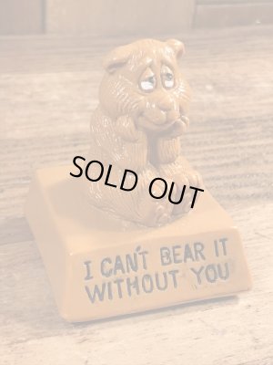 70年代頃の動物のビンテージメッセージドール